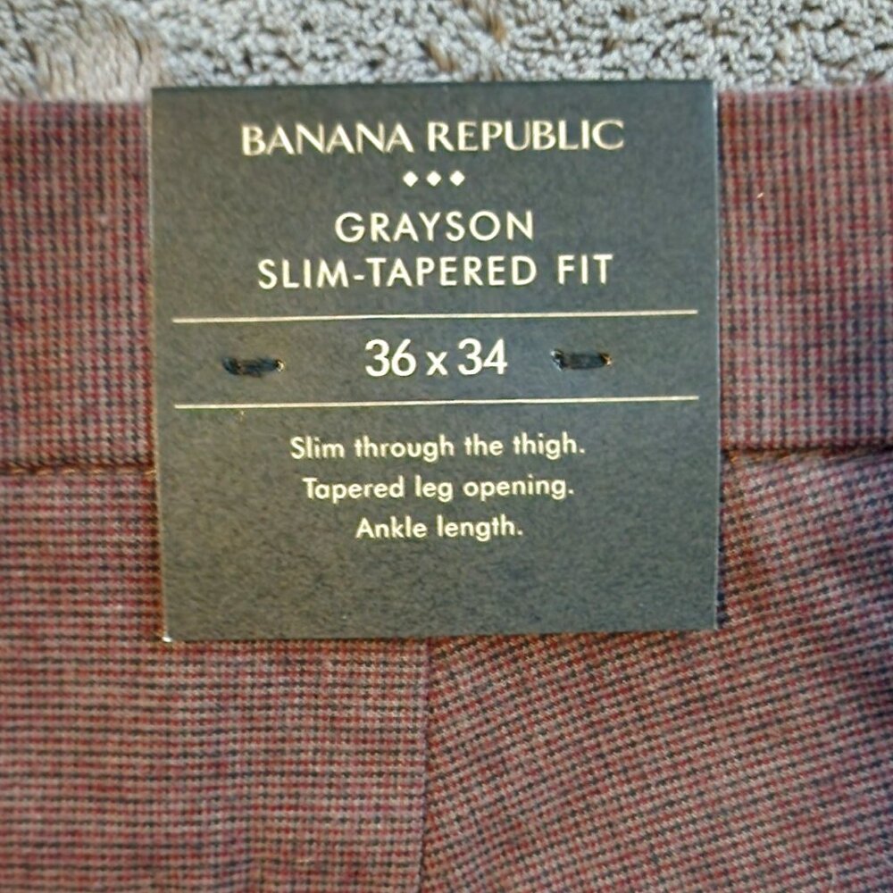 NWT Banana Republic Grayson Slim-Tapered Fit Pants